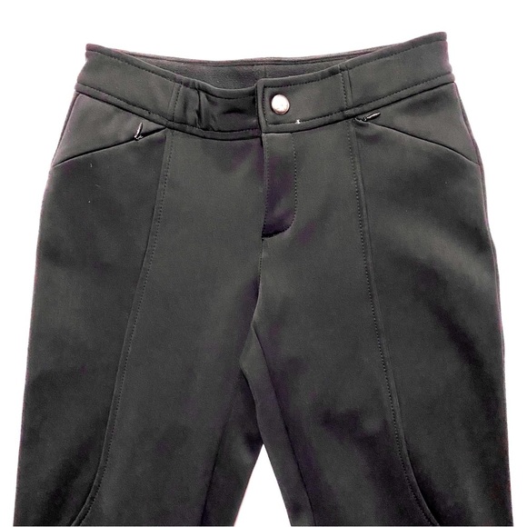 Athleta Black Snow Cruiser Flare Pants Size 2 Soft Shell Fleece Lined Snowboard - Picture 8 of 15